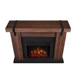 Aspen 49" Chestnut Barnwood Electric Fireplace