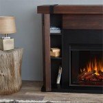 Aspen 49" Chestnut Barnwood Electric Fireplace