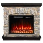 BOSSIN 36" Electric Fireplace & TV Stand Heater