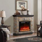 BOSSIN 36" Electric Fireplace & TV Stand Heater