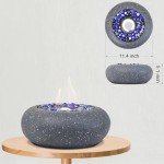 Portable 11-Inch Greyhoo Tabletop Fire Pit