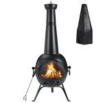 SINGLYFIRE Prairie Fire Outdoor Iron Chiminea