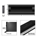 54-Inch Wall-Mounted Electric Fireplace with Remote