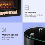 Klarstein Wall-Mounted Electric Fireplace with Remote