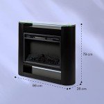 Klarstein Wall-Mounted Electric Fireplace with Remote