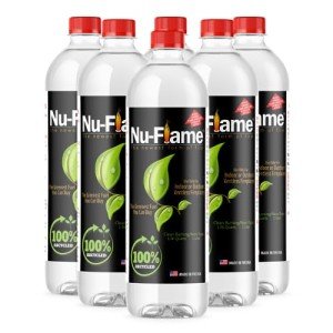 Nu-Flame Bioethanol Fuel for Fireplaces, 6 Pack