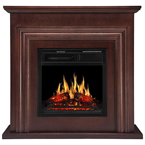 JAMFLY 36'' Electric Fireplace Mantel with Remote