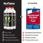 Nu-Flame Bioethanol Fuel for Fireplaces, 6 Pack