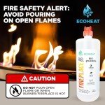 Ecoheat Bio-Ethanol Fireplace Fuel - Pack of 3