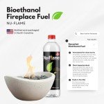 Nu-Flame Bioethanol Fuel for Fireplaces, 6 Pack