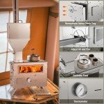 Portable Wood Burning Stove with Oven for Camping