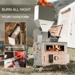 Portable Wood Burning Stove with Oven for Camping