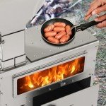 Portable Wood Burning Stove with Oven for Camping