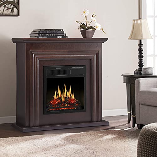 JAMFLY 36'' Electric Fireplace Mantel with Remote
