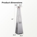 LAUSAINT HOME 48,000 BTU Outdoor Patio Heater