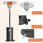 Patio Heater 48000 BTU With Wheels & Design