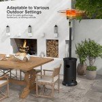 Patio Heater 48000 BTU With Wheels & Design