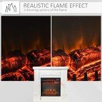 32" Electric Fireplace with Mantel and Remote Control
