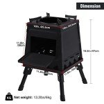 Portable Cast Iron Wood Burning Camp Stove