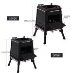 Portable Cast Iron Wood Burning Camp Stove