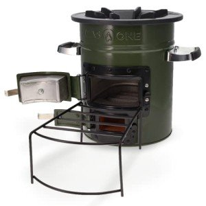 GasOne Wood Burning Rocket Stove - Camping & RV