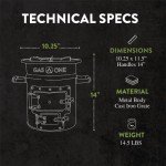 GasOne Wood Burning Rocket Stove - Camping & RV