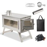 Portable Wood Burning Camp Stove for Backpacking