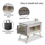 Portable Wood Burning Camp Stove for Backpacking