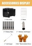 Portable Wood Burning Camping Stove for Tents