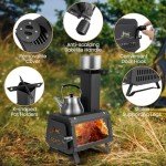 Giantex Mini Portable Camping Wood Burning Stove