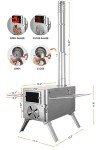 Portable Stainless Steel Camping Stove for Tents