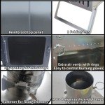DANCHEL Portable Outdoor Wood Stove with Glass