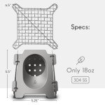Portable Stainless Steel Wood Burning Camp Stove