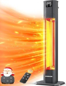 VAGKRI 42" Outdoor Infrared Patio Heater with Remote