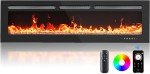 Silonn 60" Electric Fireplace with Remote & App