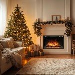 Oxhark 26" Electric Fireplace Insert with Remote