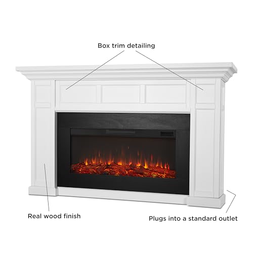 Real Flame Alcott 75” Electric Fireplace with Mantel