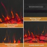 55-Inch Freestanding Electric Fireplace with Mantel