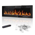 LEMBERI 42" Recessed Electric Fireplace with Remote Control