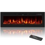 60-Inch Ultra-Thin Electric Fireplace Insert