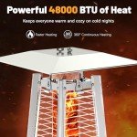 FOOWIN 48,000 BTU Pyramid Patio Propane Heater