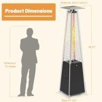 FOOWIN 48,000 BTU Pyramid Patio Propane Heater