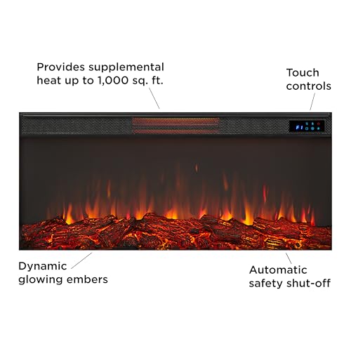 Real Flame Alcott 75” Electric Fireplace with Mantel