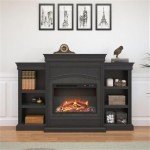 Ameriwood Lamont 69" Electric Fireplace with Mantel
