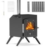 HOPUBUY Portable Wood Stove for Camping and Outdoors