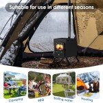 HOPUBUY Portable Wood Stove for Camping and Outdoors