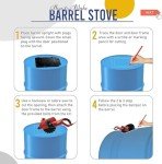 Sonret 55 Gallon Barrel Stove Kit for Camping
