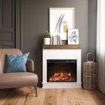 Ameriwood Home Mateo 30" Electric Fireplace with Mantel