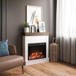 Ameriwood Home Mateo 30" Electric Fireplace with Mantel