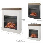 Ameriwood Home Mateo 30" Electric Fireplace with Mantel